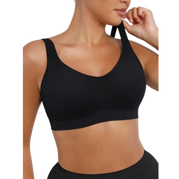 Pear Shapewear Seamless Wireless Shaping Bralette - Black