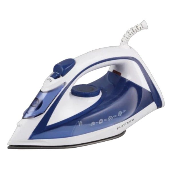Platinum Pro Blue Non-Stick Soleplate Burst Steam Steam Iron 2000W