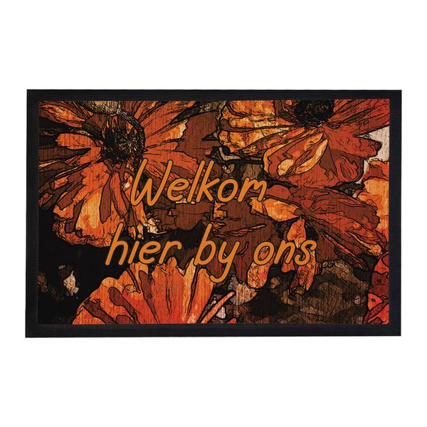Wekom Hier By Ons Door Mat