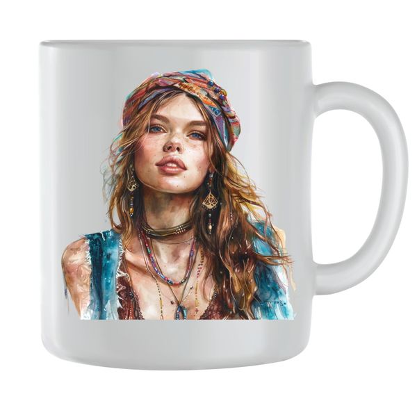 Captivating Coffee Mugs for Women Boho Girls Graphic Cups Design Gift 161