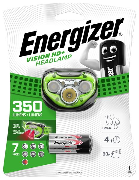 Energizer - Headlight - Camping Outdoor - Lighting - Vision HD - 350 Lumens
