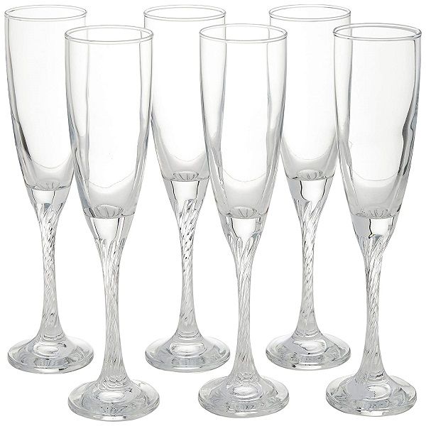 Twist Stem Champagne Flutes