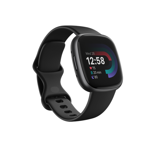 Fitbit Versa 4 Fitness Smartwatch Black Graphite