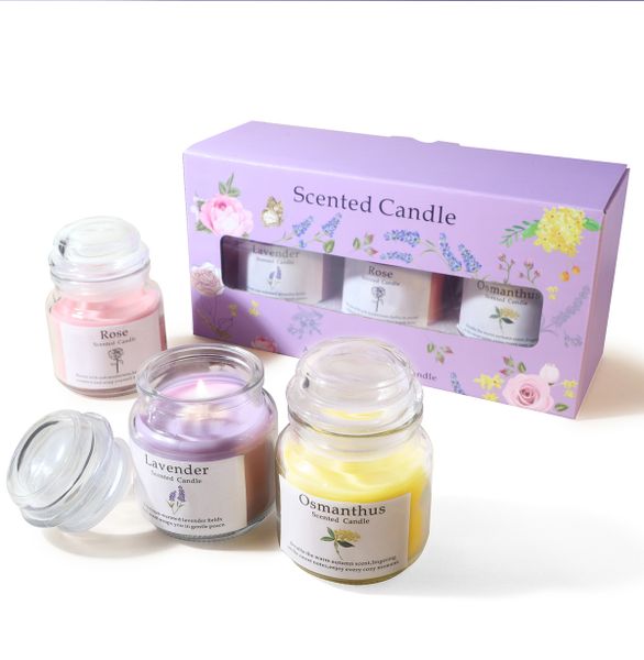 3-Color Scented Candle Gift Set