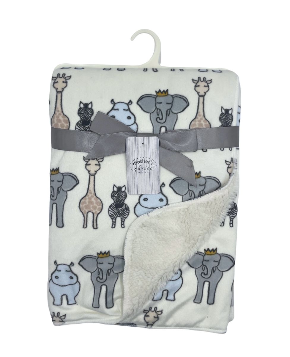 Mothers Choice Micromink Furlined Baby Blanket Animal Shop Today