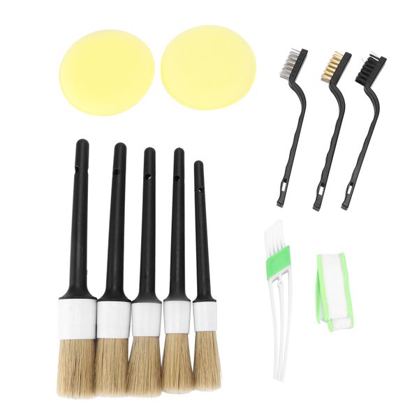 Car Cleaning Detailing Brush Set 13Pieces