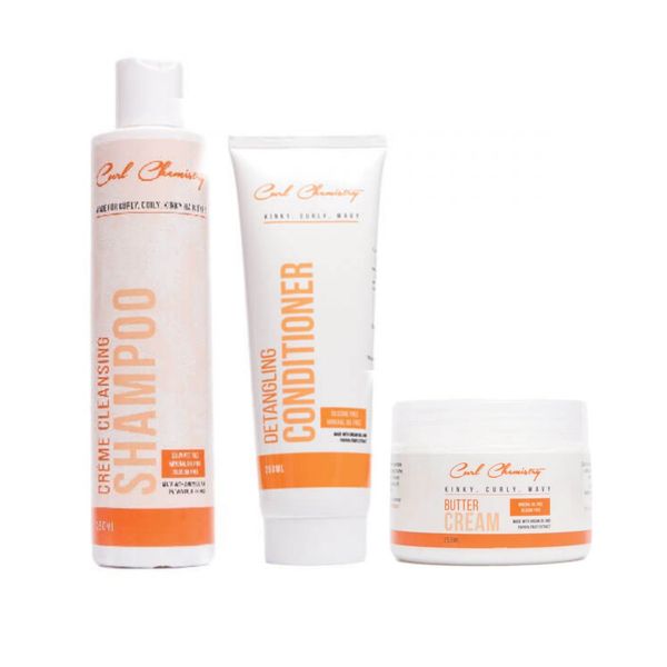 Curl Chemistry Papaya Sulfate Free Shampoo Conditioner &amp; Butter Cream