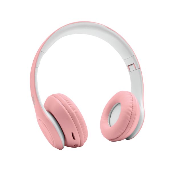 PowerUp Wireless Bluetooth Headphones | Hands-Free Headset in Pink