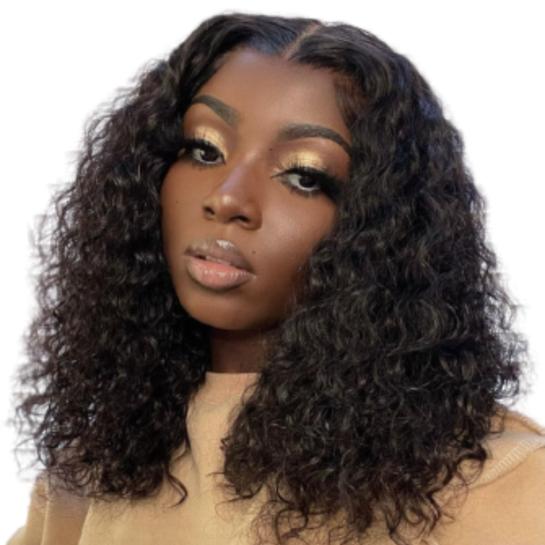 16 Curly Brazilian Hair Wig With 4x4 Closure.