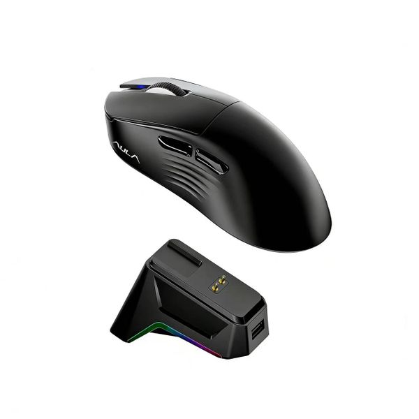 AULA - Wireless Gaming Mouse Ergonomic Tri Mode PC Laptop Gaming RGB SC610
