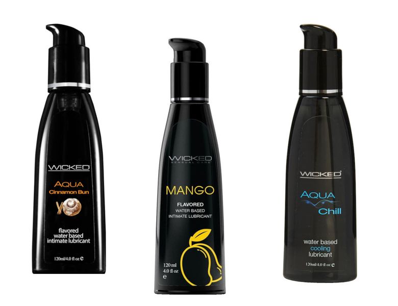Wicked Adult Sensual Care Aqua Chill w Cinnamon Bun &amp; Mango Lubes Lubricant