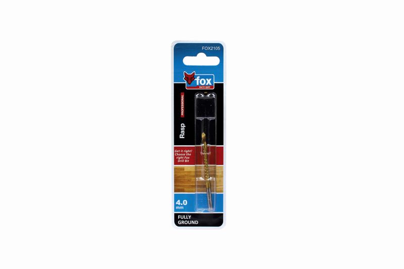 FOX Wood Rasp Drill Bit 4.0 X 75mm