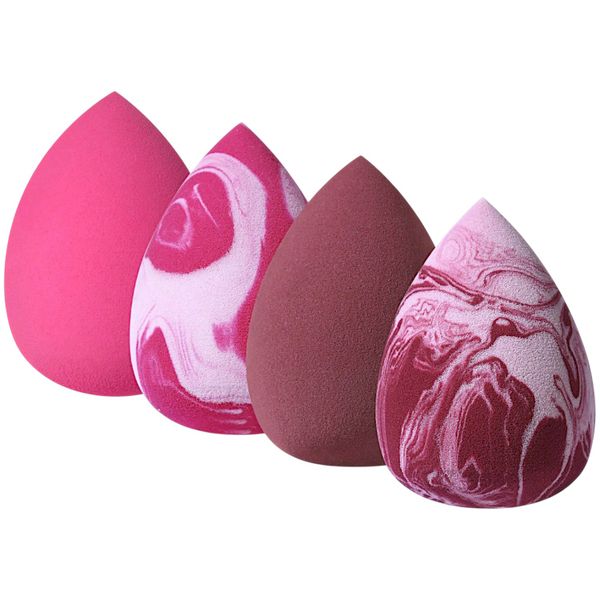 4 Piece Soft Makeup Beauty Sponge Set - Teardrop Shape