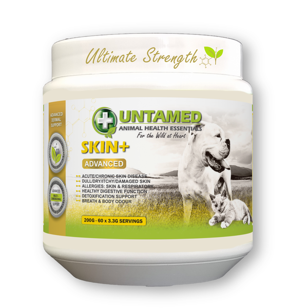 Untamed Skin+ ADVANCED - Cat &amp; Dog Skin Allergies, Inflamed Skin, Dry Coat