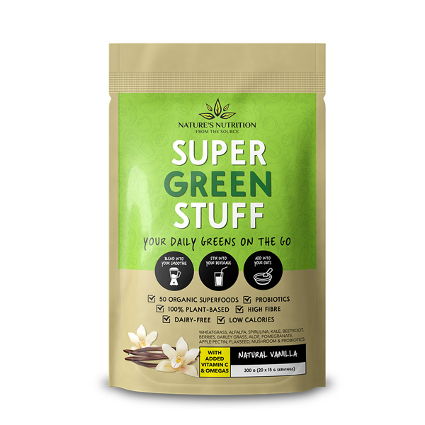 Super GREEN Stuff · Your Daily Greens on the GO Superfood Sachet