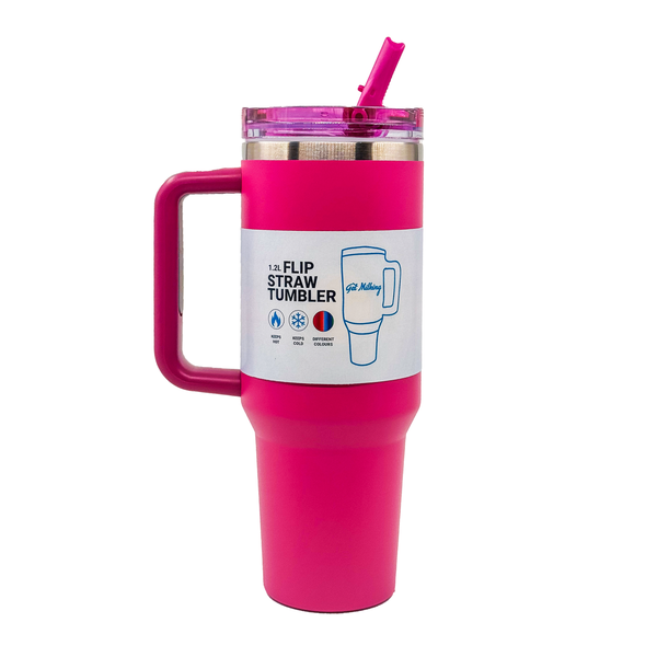 1.2L Flip Straw Tumbler with Handle