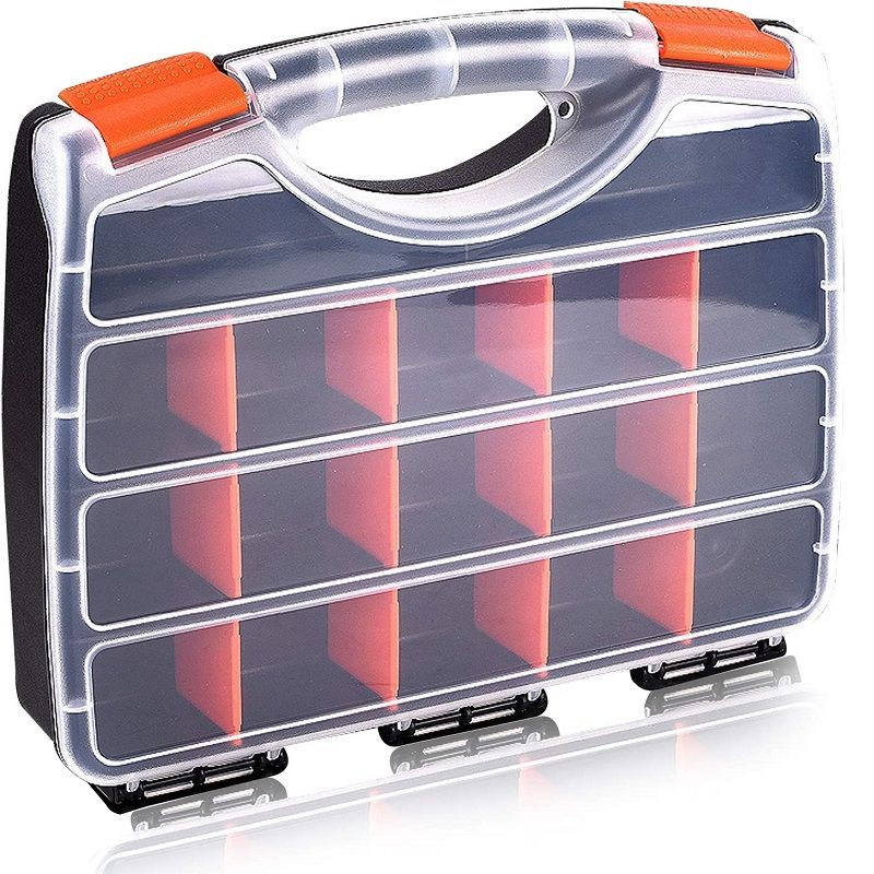 Shind FI- Plastic Tools Box 15 Compartments Organizer