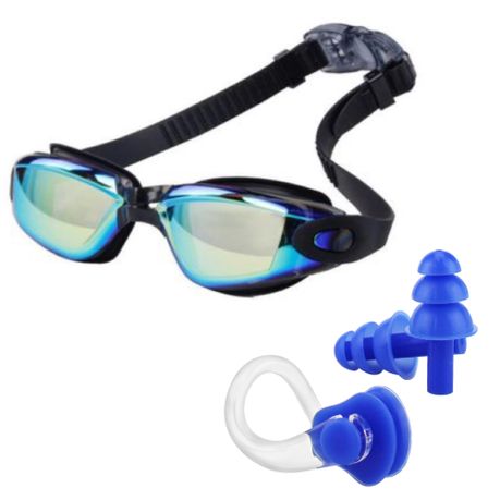 Goggles with cheap nose plugs