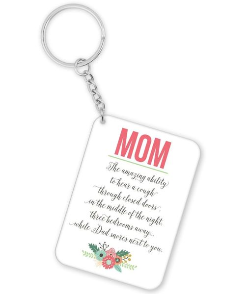 MOM Birthday Mother's Day Christmas Gift Keyring