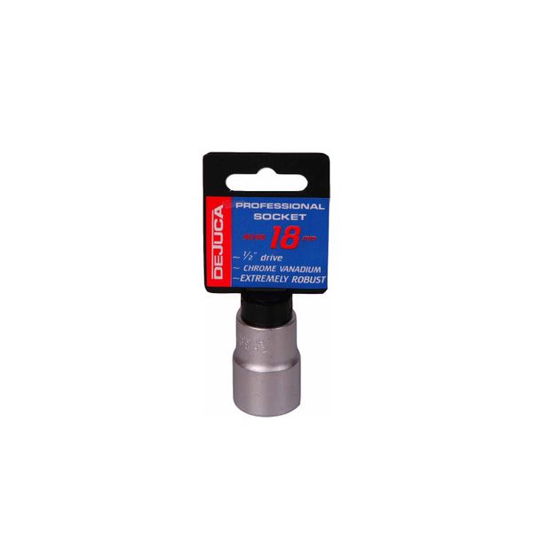 Dejuca - Socket - Cv - Fd - 1/2 Inch drive - 6pt - 18mm - 2 Pack