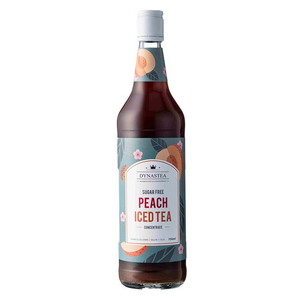 Dynastea Peach Sugar Free Ice Tea | 750ml Juice Cordial Drink Zero
