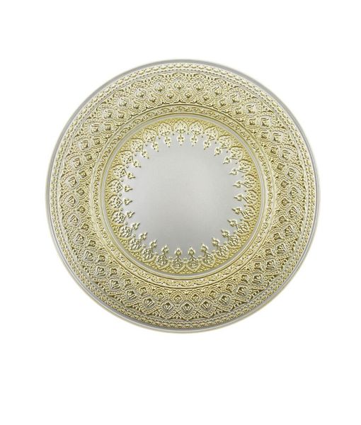 Irena Plate Dantel 33cm Pearl &amp; Gold