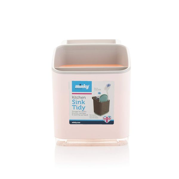 Minky Kitchen Sink Tidy Pastel Pink