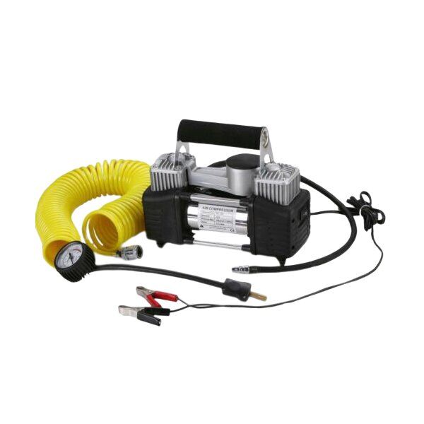 12V Dual Cylinder Portable Air Compressor