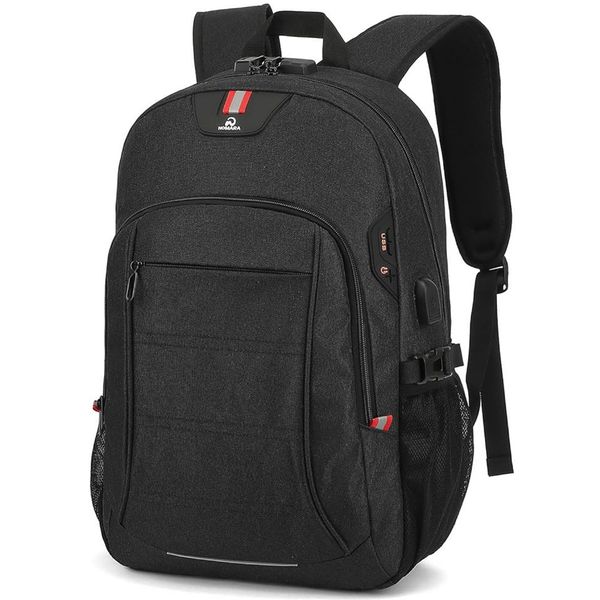 15.6 Inch Anti-theft Laptop Bag with USB Charging Port Waterproof Backpack