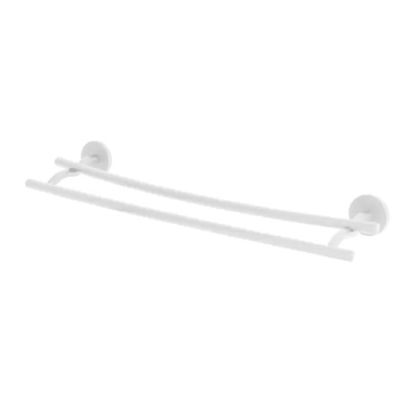 Towel Rail Double Bar Suite White 60cm