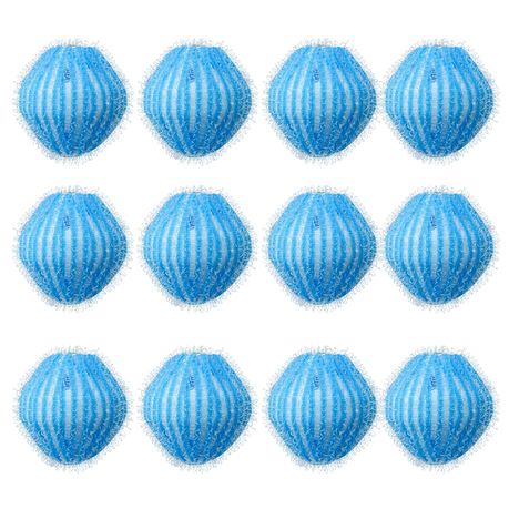 Pet Hair Remover Balls Reusable for Washing Machine - 12 Pcs - Blue Image
