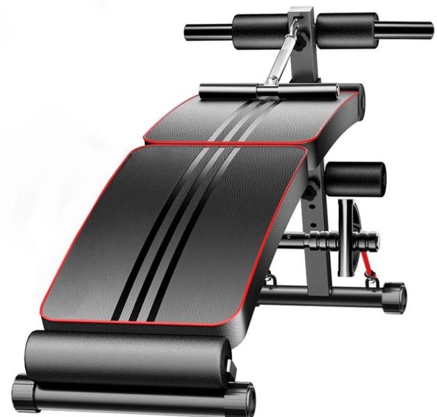 Adjustable Sit-Up &amp; Ab Workout Bench - Full-Body Home Fitness Bench