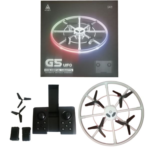 G5 UFO LED Quadcopter Drone with 2 Batteries.