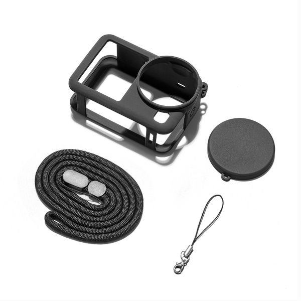 Silicone Case Compatible with DJI Osmo Action 6 with Lens Cap and Strap