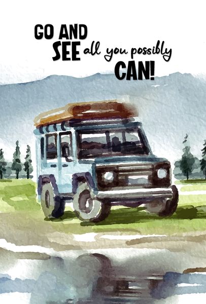 Wall Art: Land Rover "Go And See All You Possibly Can!" (Printed Poster)