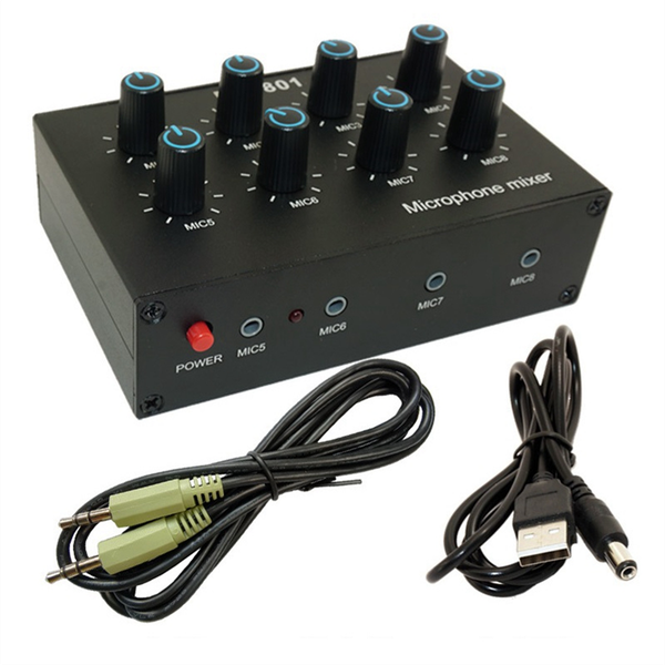 Mc-801 Condenser Microphone Expander 8 Channel 3.5Mm