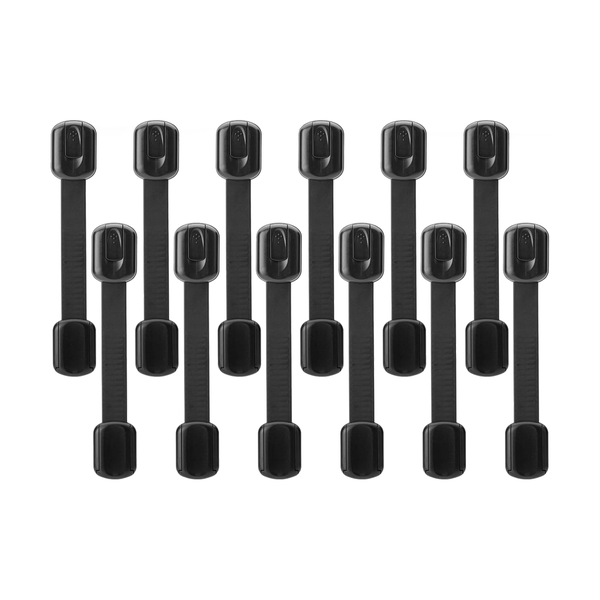 12 Pack Child Safety Cabinet Locks Baby Proofing Latches