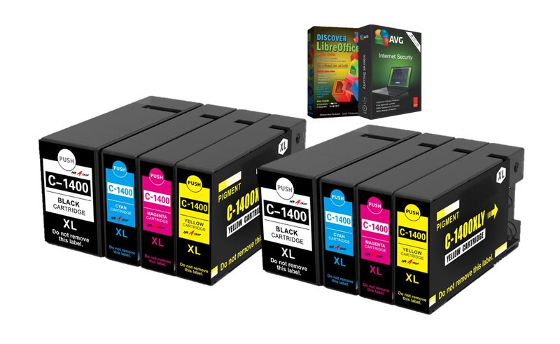 MR A TECH Replacement Cartridges Compatible with Canon PGI-1400XL/PGI1400