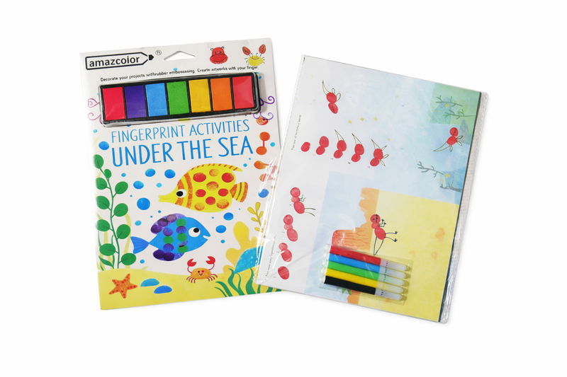 Kids Fingerprint Paint Activities Book Creative Mess-Free Art &amp; Learning