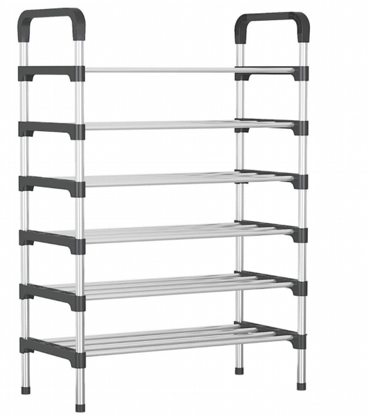 6 Layer Shoe Storage Organizer Rack - Black
