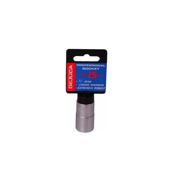 Dejuca - Socket - Cv - Fd - 1/2 Inch drive - 6pt - 15mm - 3 Pack