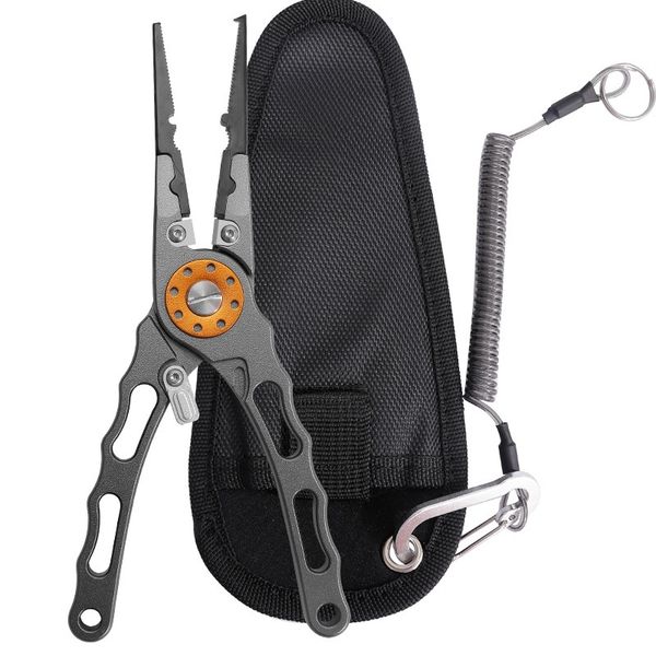 Multi-Function Fishing Pliers with Pliers Case and Lanyard