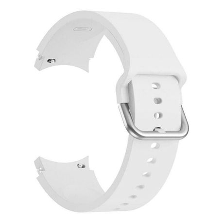 Bracelet for your Galaxy Watch 4 in white Soft-touch Braided Silicone