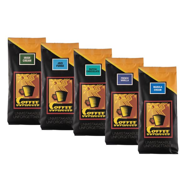 Coffee Unplugged Flavour Combo - 1.25 kg Filter (5 x 250g) mixed