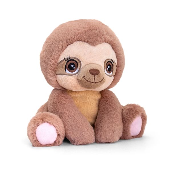 Keeleco Adoptable World Sloth Plush 16cm - Recycled, Soft Toy