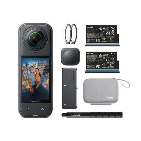 Insta360 X5 Essential Bundle 8K 360 Camera - Black Image