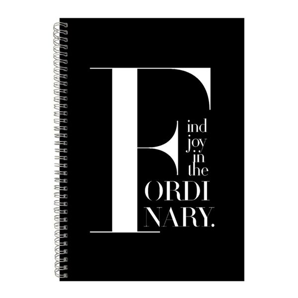 Joy A4 Notebook Spiral Lined Motivational Sayings Graphic Notepad Gift 224