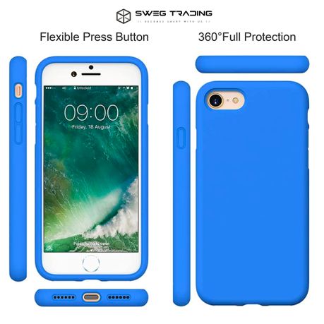 iPhone 8 Case Liquid Silicone, iPhone 7 Silicone Case Gel Rubber Full Body  Protection Shockproof Cover Case Drop (4.7) - AliExpress