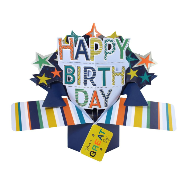 3D Pop-up Card - Happy Birthday Stars