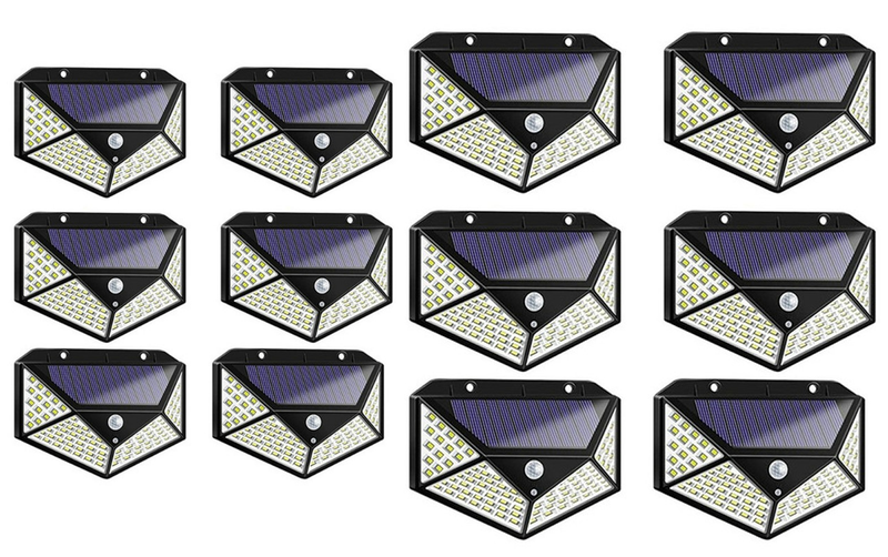 Gadget Boost LED Solar Light Outdoor Solar with Motion Sensor - 12 Lights